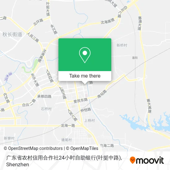 广东省农村信用合作社24小时自助银行(叶挺中路) map