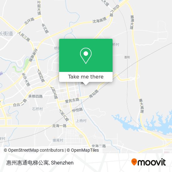 惠州惠通电梯公寓 map