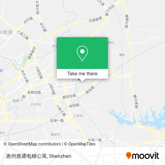 惠州惠通电梯公寓 map
