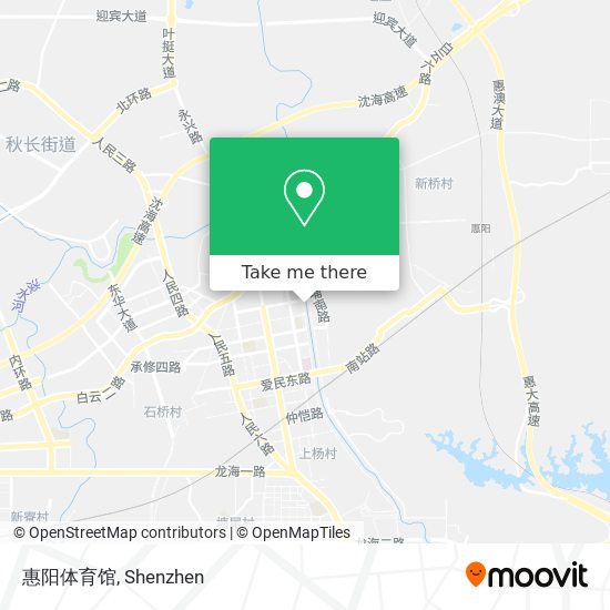 惠阳体育馆 map