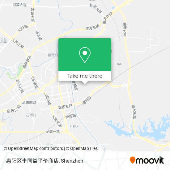 惠阳区李同益平价商店 map