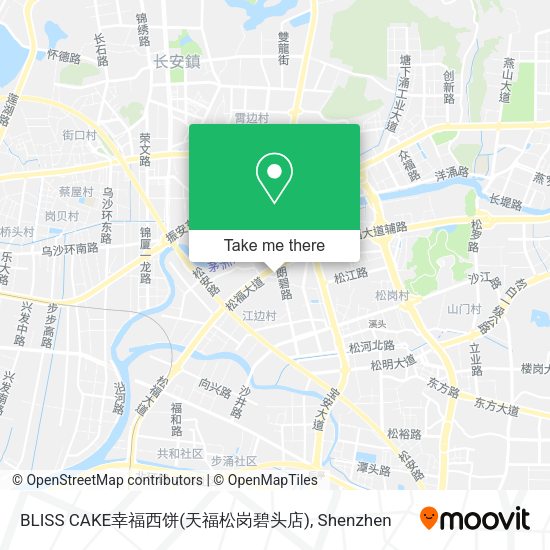 BLISS CAKE幸福西饼(天福松岗碧头店) map