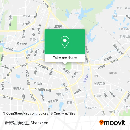 新街边肠粉王 map