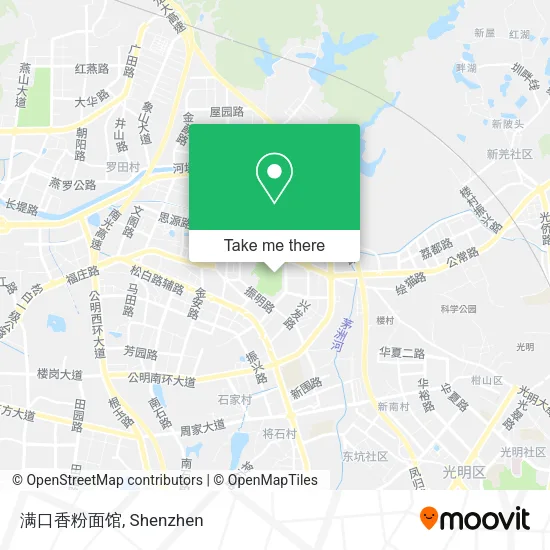 满口香粉面馆 map