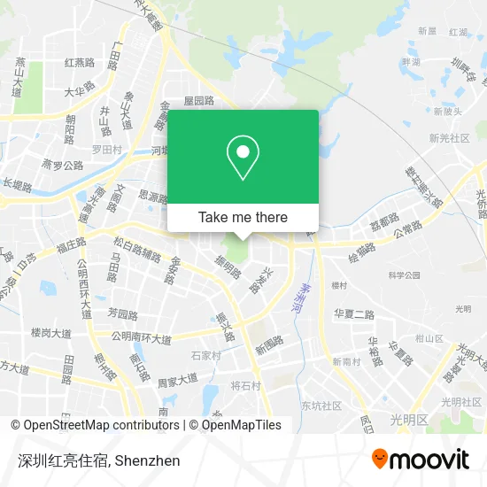 深圳红亮住宿 map