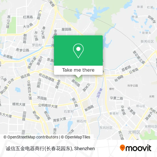诚信五金电器商行(长春花园东) map