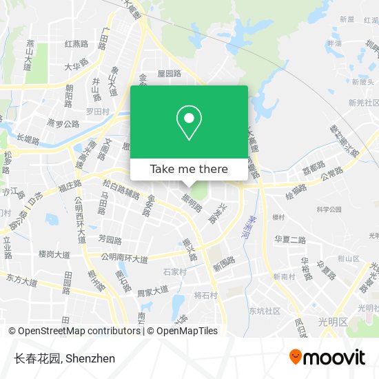 长春花园 map