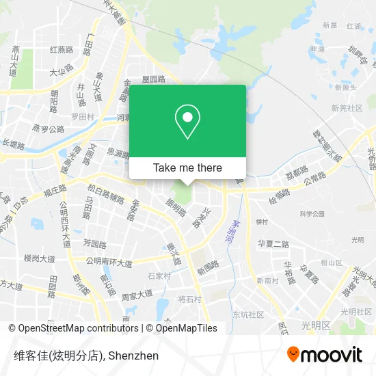 维客佳(炫明分店) map