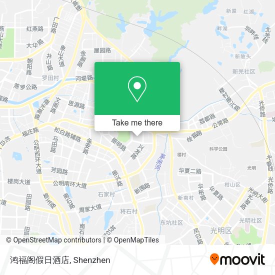 鸿福阁假日酒店 map