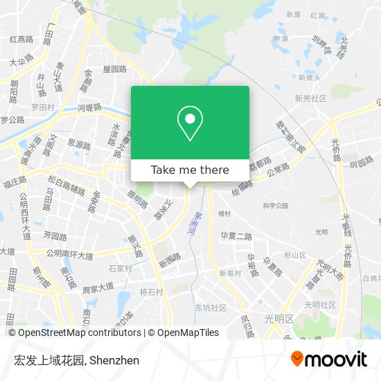 宏发上域花园 map