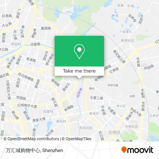 万汇城购物中心 map
