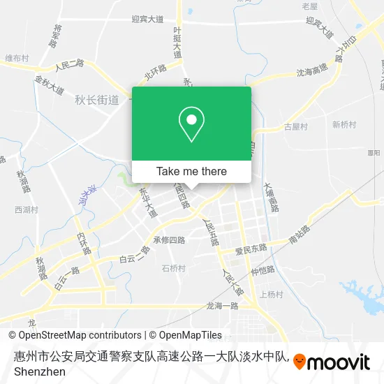 惠州市公安局交通警察支队高速公路一大队淡水中队 map