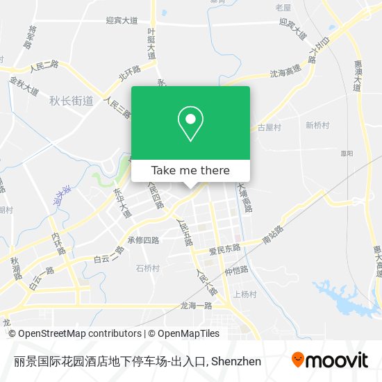 丽景国际花园酒店地下停车场-出入口 map