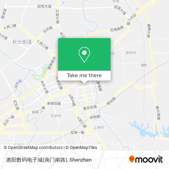惠阳数码电子城(南门南路) map