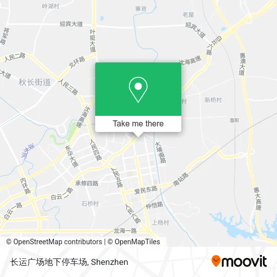 长运广场地下停车场 map