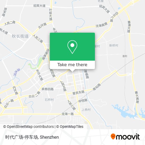时代广场-停车场 map