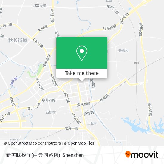 新美味餐厅(白云四路店) map
