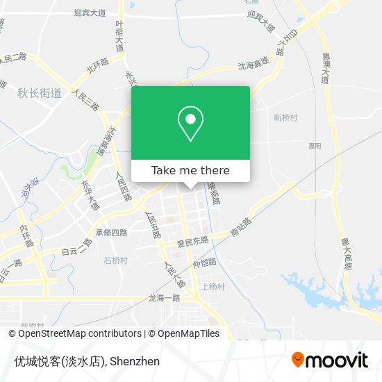 优城悦客(淡水店) map