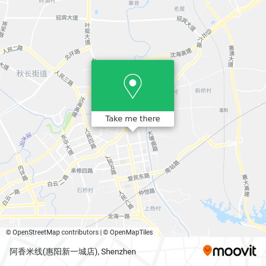 阿香米线(惠阳新一城店) map