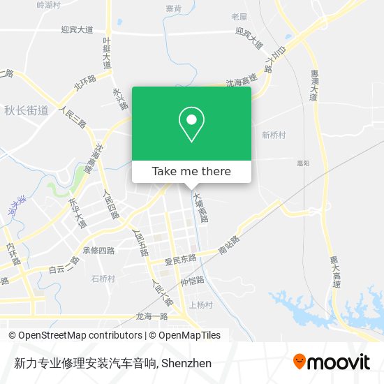 新力专业修理安装汽车音响 map