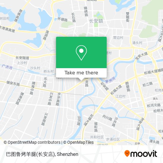 巴图鲁烤羊腿(长安店) map