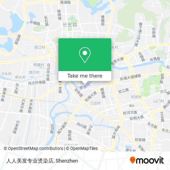 人人美发专业烫染店 map