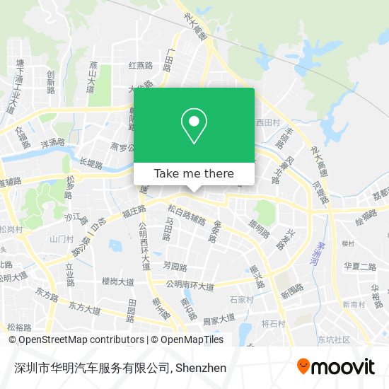 深圳市华明汽车服务有限公司 map