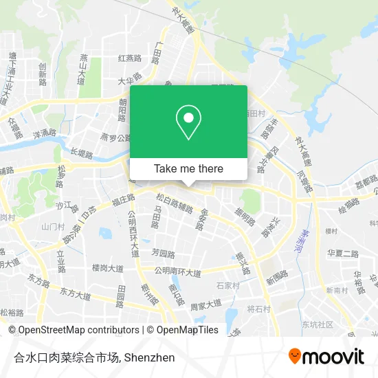 合水口肉菜综合市场 map