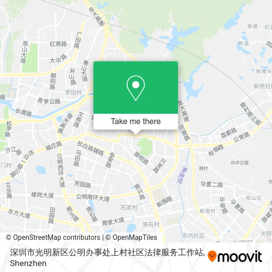 深圳市光明新区公明办事处上村社区法律服务工作站 map