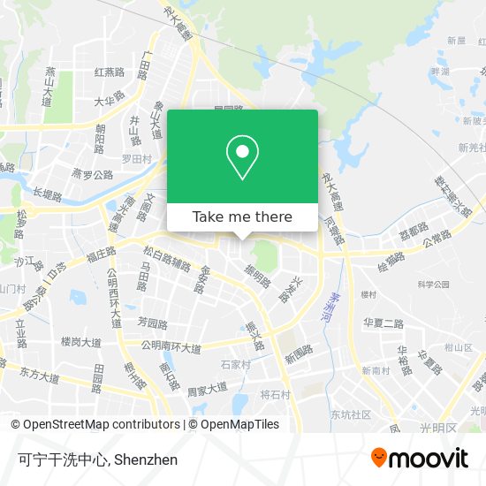 可宁干洗中心 map