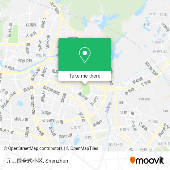 元山围合式小区 map