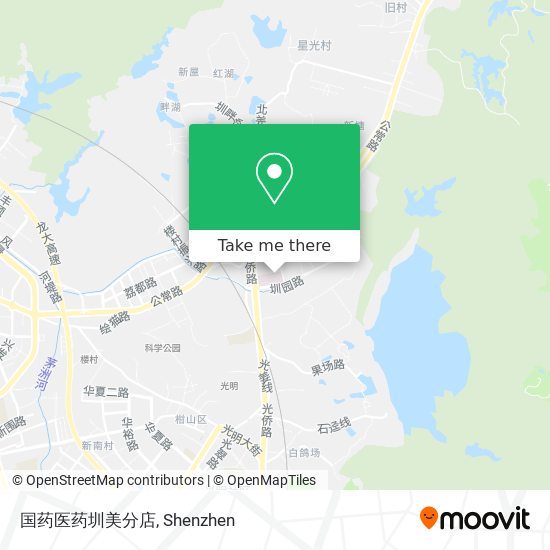 国药医药圳美分店 map