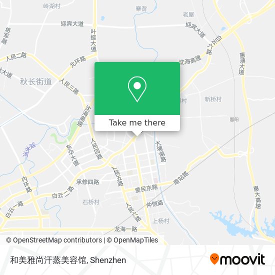 和美雅尚汗蒸美容馆 map