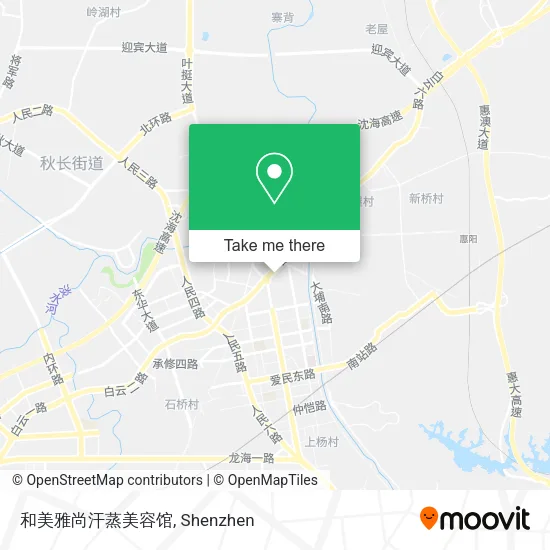 和美雅尚汗蒸美容馆 map