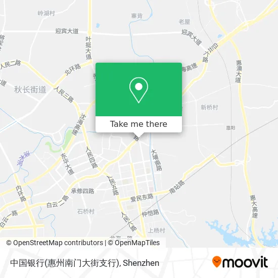 中国银行(惠州南门大街支行) map