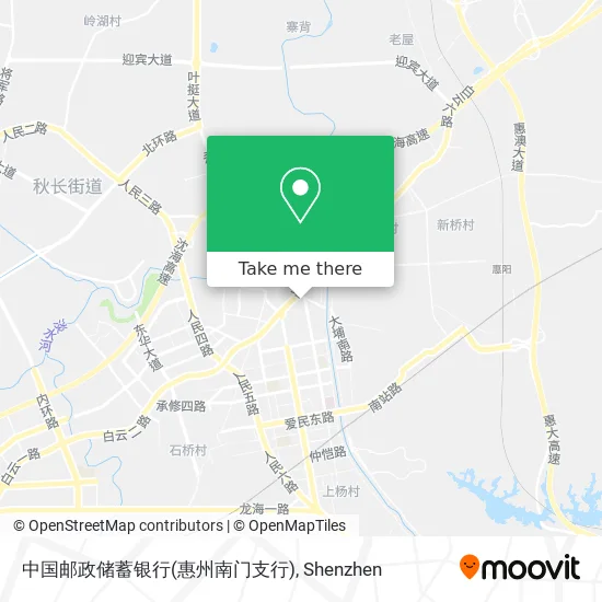 中国邮政储蓄银行(惠州南门支行) map