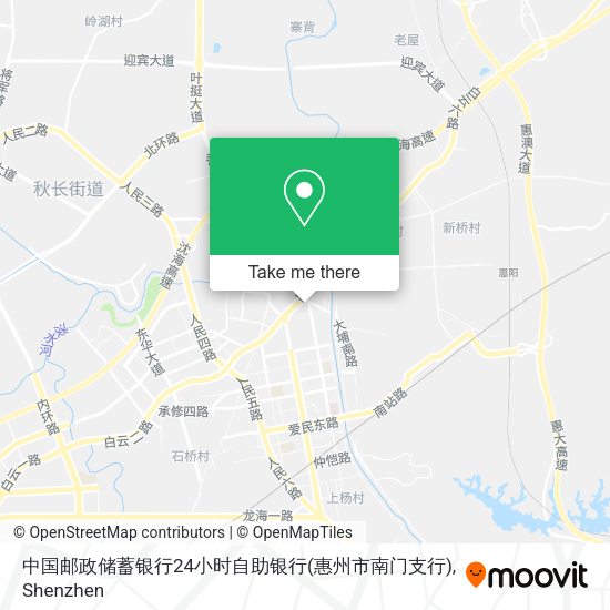 中国邮政储蓄银行24小时自助银行(惠州市南门支行) map