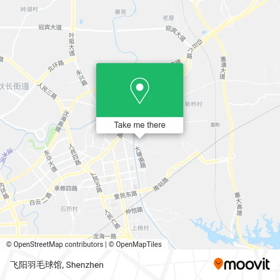 飞阳羽毛球馆 map