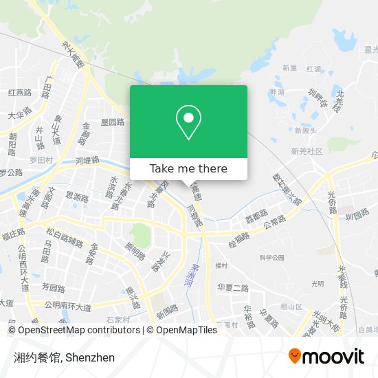 湘约餐馆 map