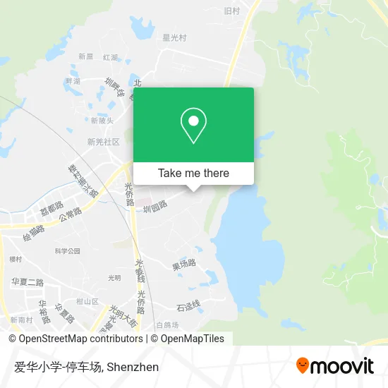 爱华小学-停车场 map