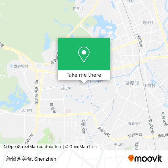 新怡园美食 map