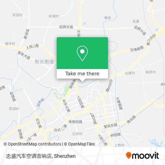 忠盛汽车空调音响店 map