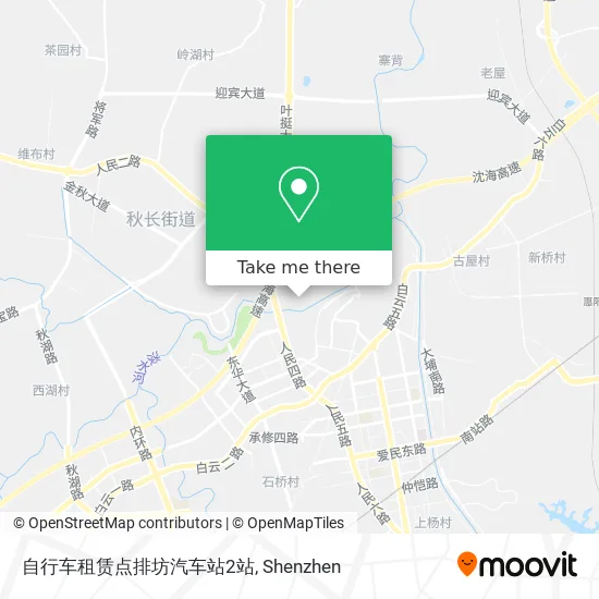 自行车租赁点排坊汽车站2站 map
