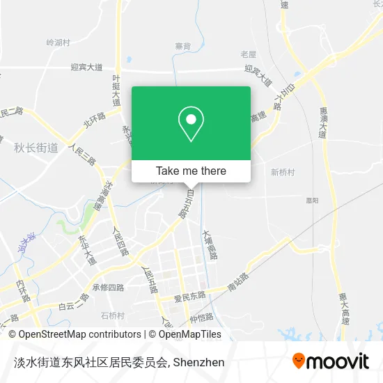 淡水街道东风社区居民委员会 map