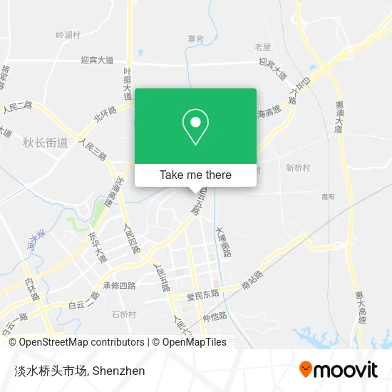 淡水桥头市场 map