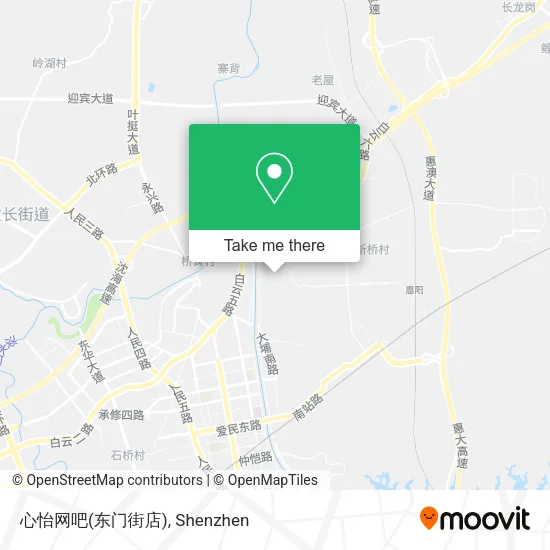 心怡网吧(东门街店) map