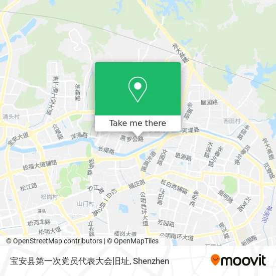 宝安县第一次党员代表大会旧址 map