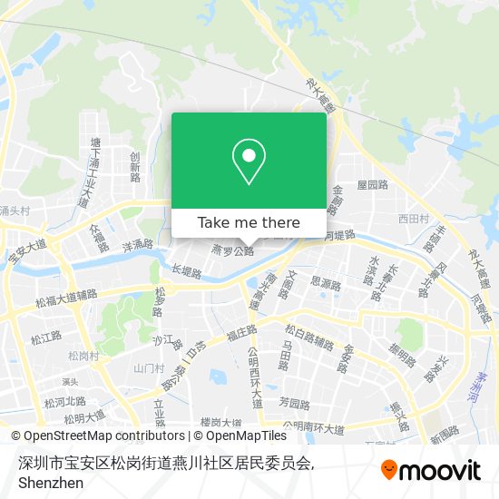 深圳市宝安区松岗街道燕川社区居民委员会 map