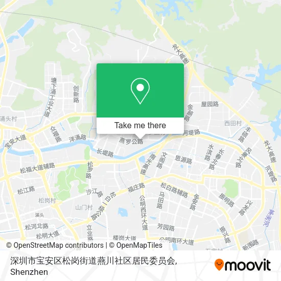 深圳市宝安区松岗街道燕川社区居民委员会 map