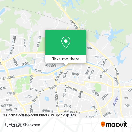 时代酒店 map